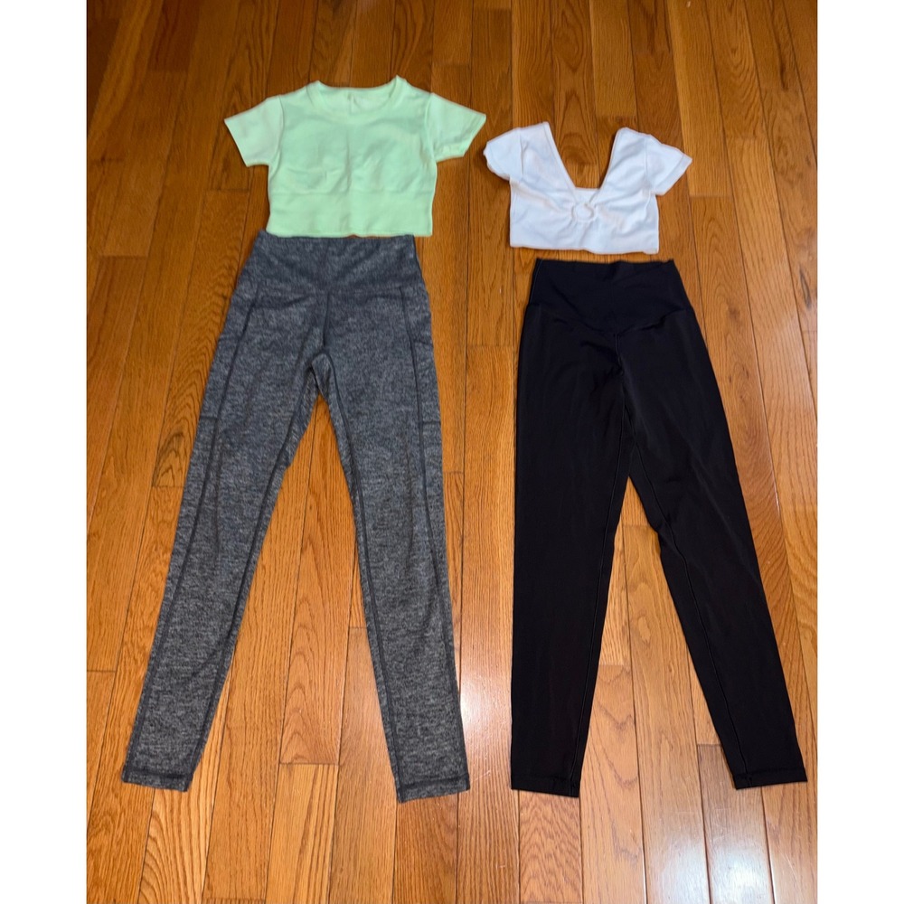 Bundle 4 OFFLINE by Aerie Activewear sporty  Tops Leggings Crossover crop tops